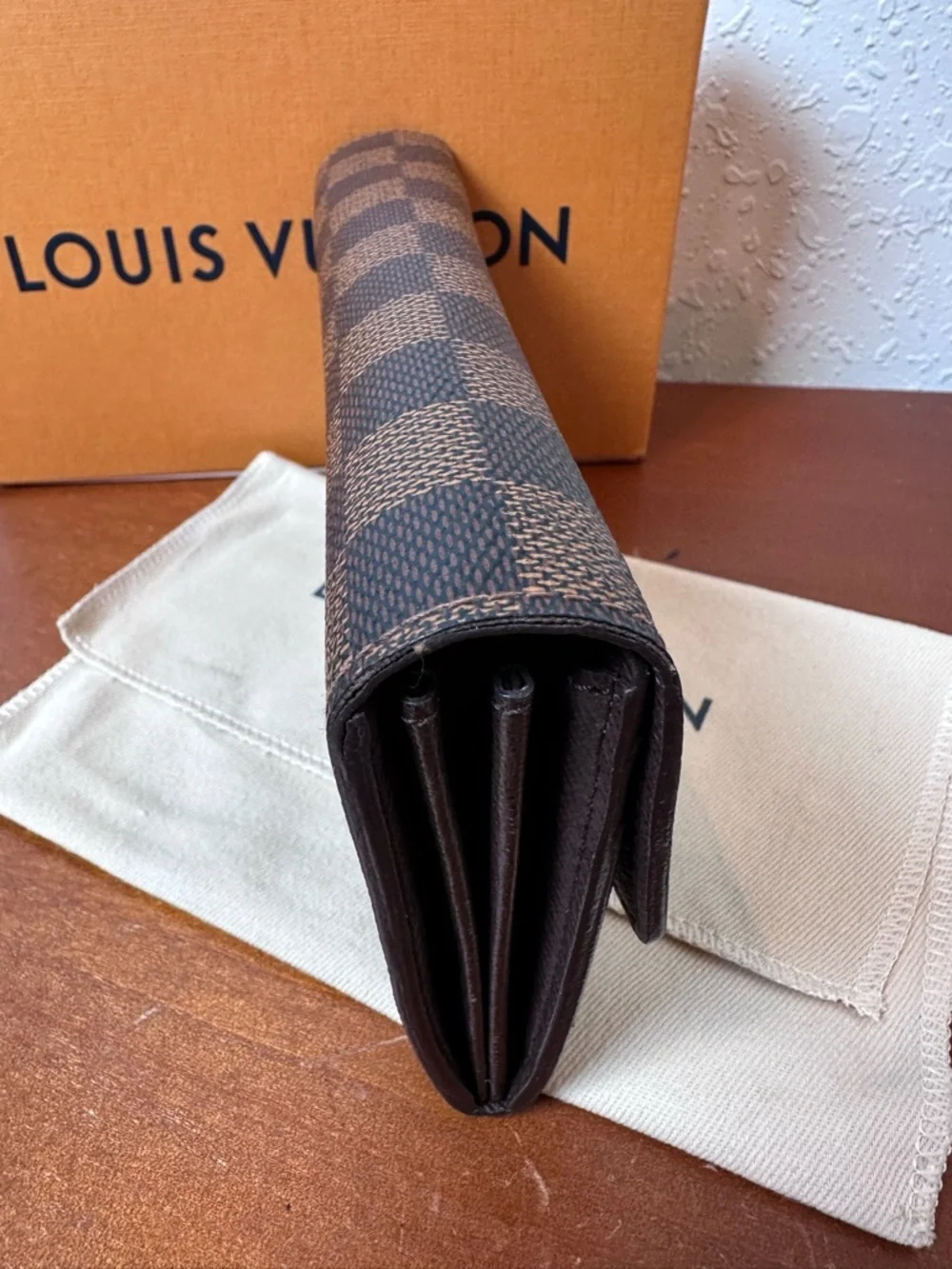 Louis Vuitton Damier Ebene Sarah Wallet